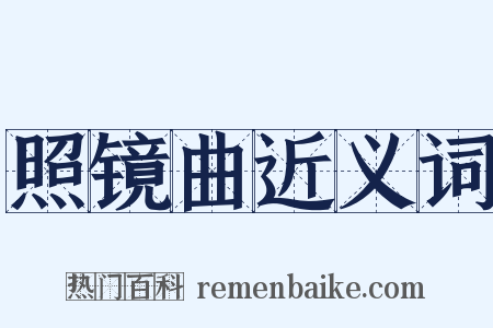 照镜曲近义词是什么意思的图片